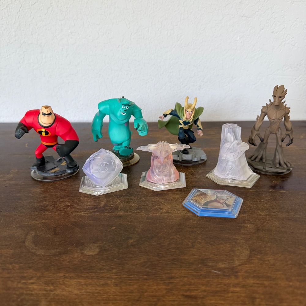 Disney Infinity Character Figure‎ Lot Marvel Incredibles Monsters Inc Guardians